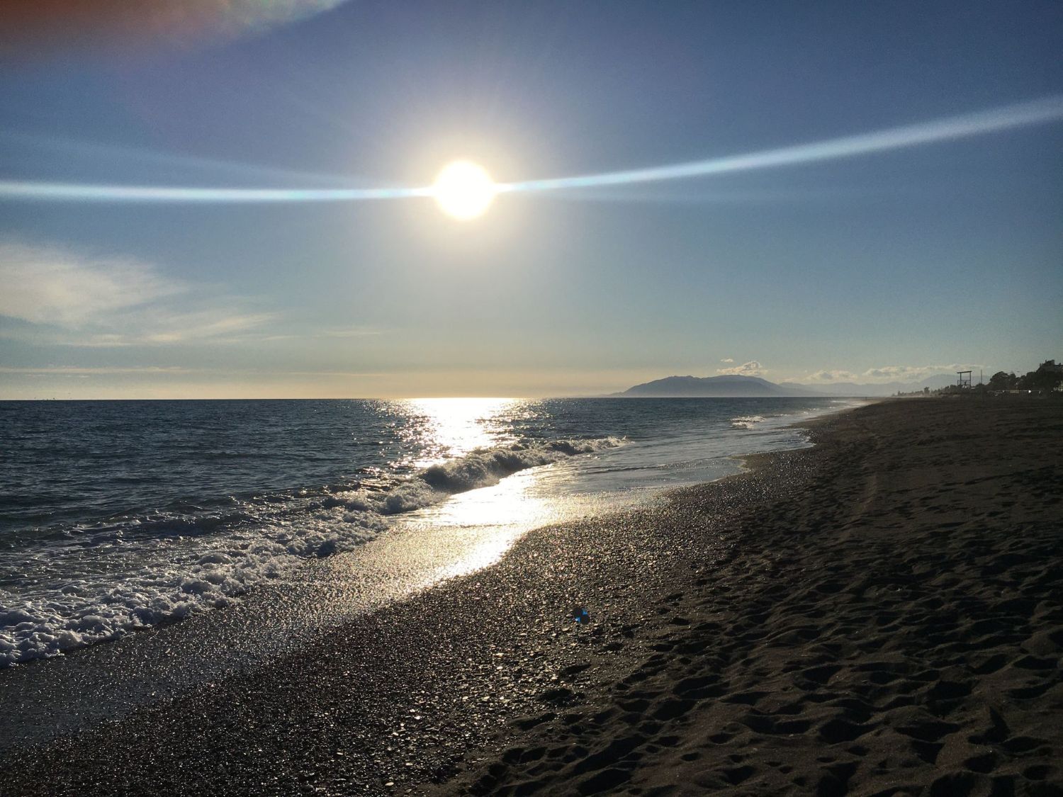 Himmel mit Sonnenstrahl